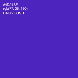 #4D24BE - Daisy Bush Color Image